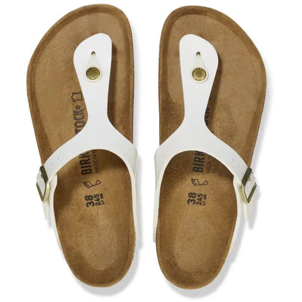 Birkenstock Gizeh BF Patent White Bild 3